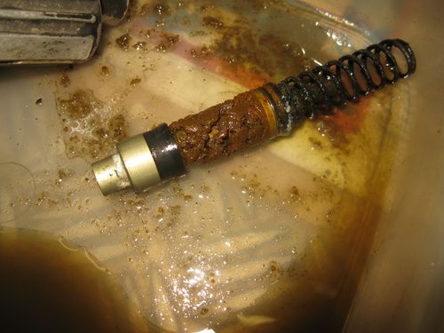 Piston maître cylindre encrassé