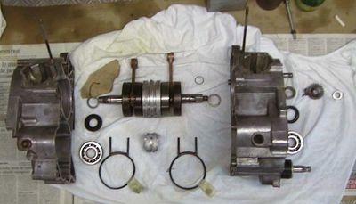 125 Yamaha AS2 avant restauration